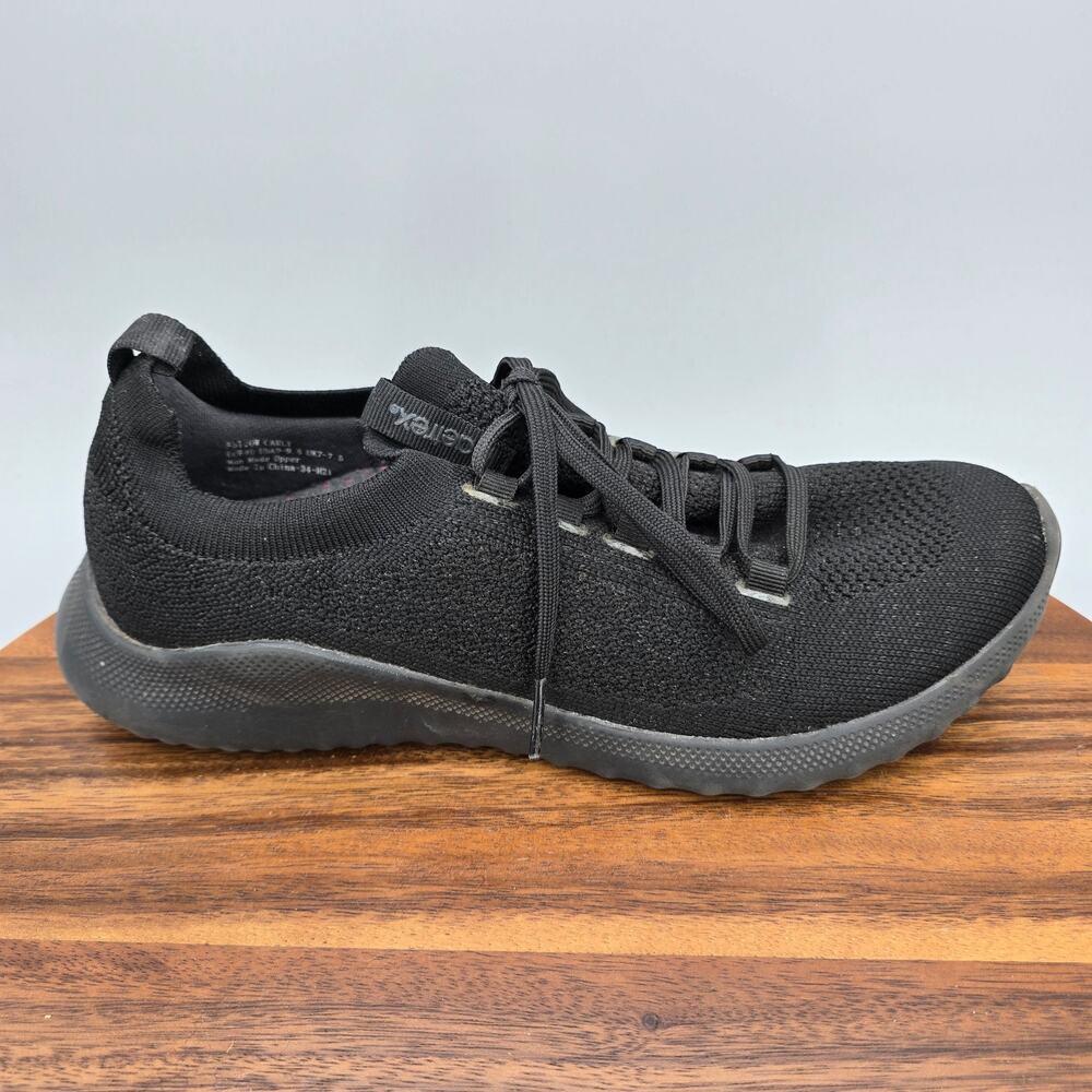 Aetrex Shoes Women's 9 / 9.5 Black Mesh Carly Athletic Walking Low Top Sneakers